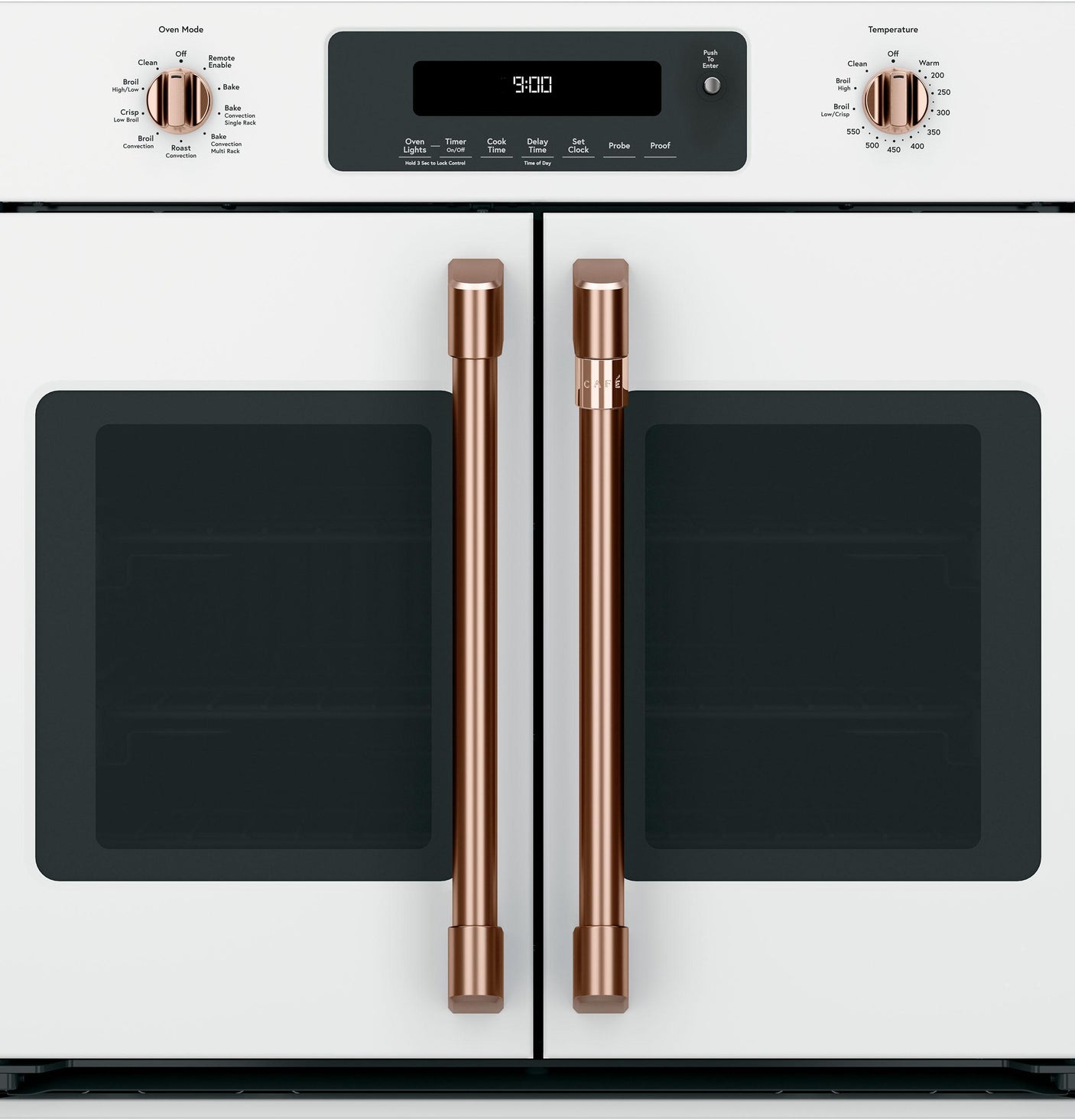 Café™ 2 French-Door Handles; - Brushed Copper