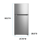 Avanti Frost Free Top Freezer Refrigerator - White / 14 cu. ft.