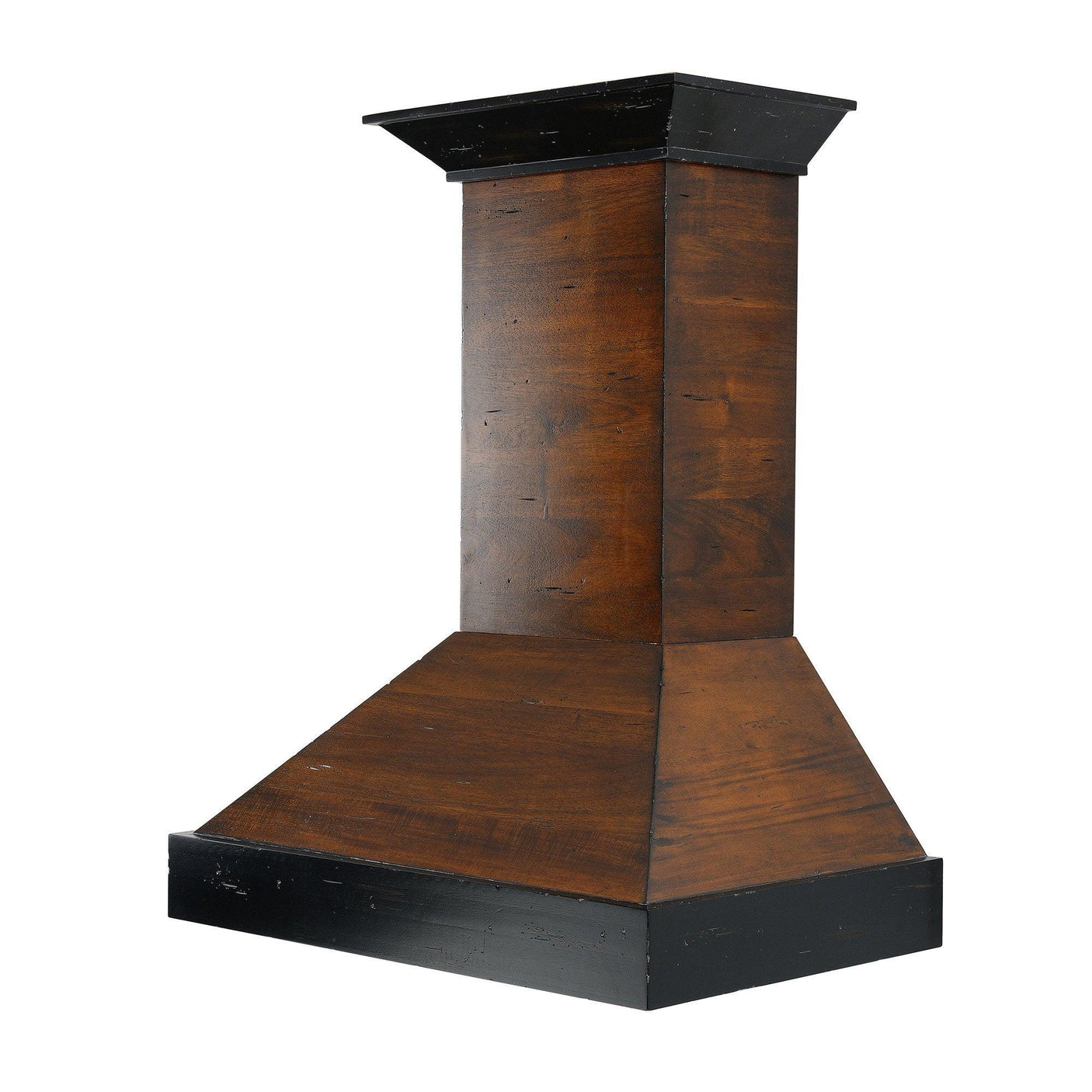 ZLINE Ducted Wooden Wall Mount Range Hood in Antigua and Walnut with Remote Motor (KBAR-RS)