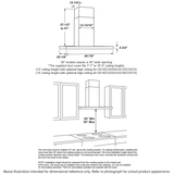 36" Smart Designer Wall Mount Hood w/ Perimeter Venting