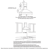 GE® 30" Wall-Mount Pyramid Chimney Hood