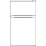 GE® ENERGY STAR® Double-Door Compact Refrigerator