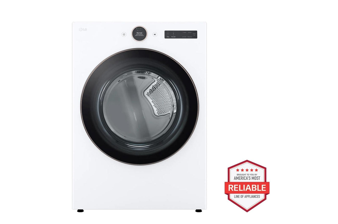 7.4 cu. ft. Smart Front Load Electric Dryer with AI Sensor Dry & TurboSteam™ Technology