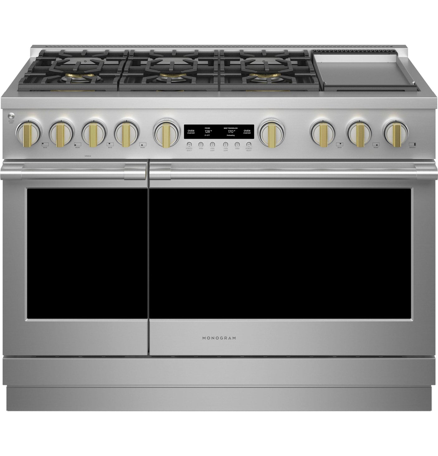 Monogram 48" All Gas Professional Range with 6 Burners and Griddle