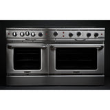 60" Gas Self Clean w/ Rotisserie, 6 Open Burners, 24" Thermo-Griddle