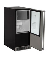 15" Clear Ice Machine - Solid Stainless Steel Door - Left Hinge