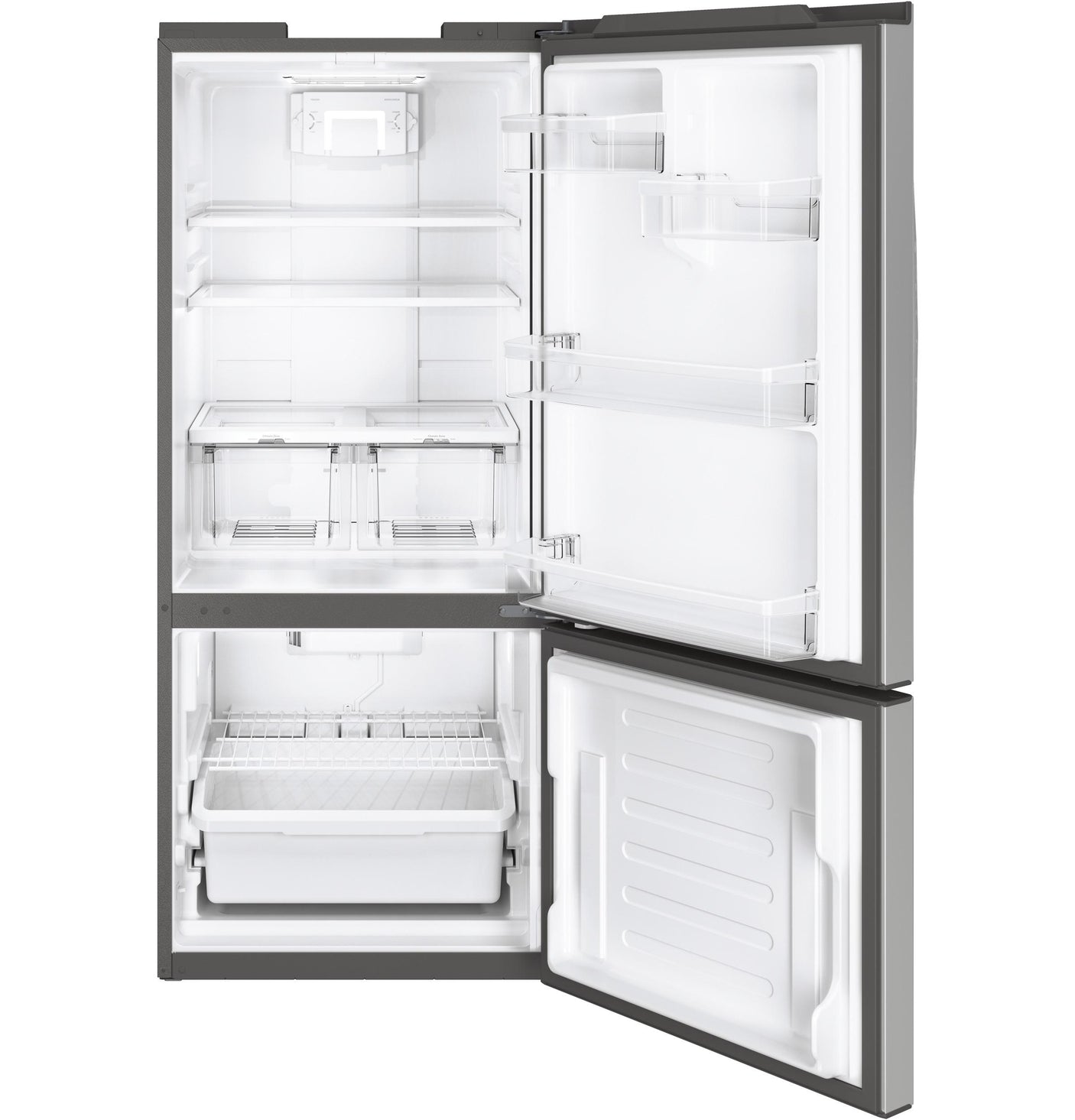 GE® ENERGY STAR® 20.9 Cu. Ft. Bottom-Freezer Refrigerator