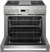 Monogram 36" All Gas Professional Range with 4 Burners and Griddle