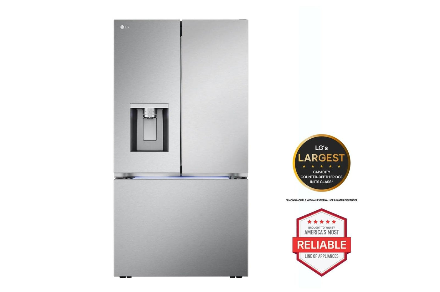 26 cu. ft. Smart Counter-Depth MAX™ French Door Refrigerator with Four Types of Ice