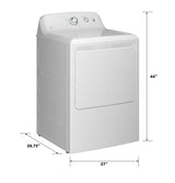 GE 6.2 cu. ft. Capacity Electric&#x00A0;Dryer&#x00A0;with Up To 120 ft. Venting and Shallow Depth&#x200B;