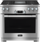 HR 1136-3 LP AG GD - 36" range All Gas with DirectSelect, Twin convection fans and M Pro dual stacked burners