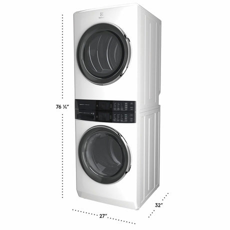 Electrolux Laundry Tower Single Unit Front Load 4.5 Cu. Ft. Washer & 8 Cu. Ft. Gas Dryer