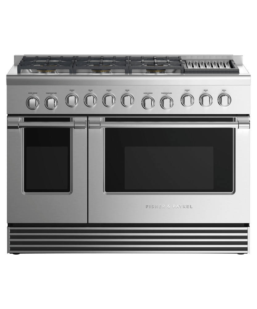 Dual Fuel Range, 48", 6 Burners with Grill, LPG