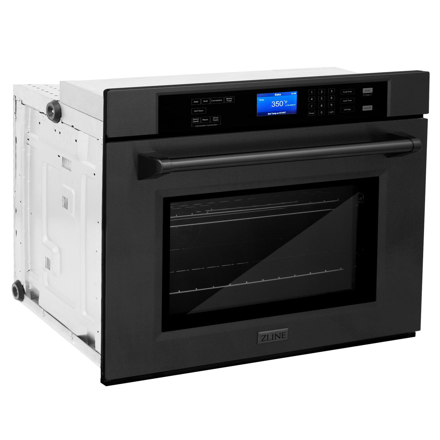 ZLINE 30" Professional Single Wall Oven with Self Clean and True Convection in Stainless Steel (AWS-30) [Color: Black Stainless Steel]