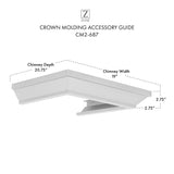 ZLINE Crown Molding 2 For Wall Range Hoods (CM2-687)