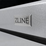 ZLINE Autograph Edition 36 in. 5.2 cu. ft. 6 Burner Gas Range with Convection Gas Oven in DuraSnow' Stainless Steel and Matte Black Accents (SGRSZ-36-MB)