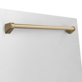 ZLINE 18 in. Autograph Edition Tallac Dishwasher Panel in Stainless Steel with Accent Handle (DPVZ-304-18) [Color: Gold]