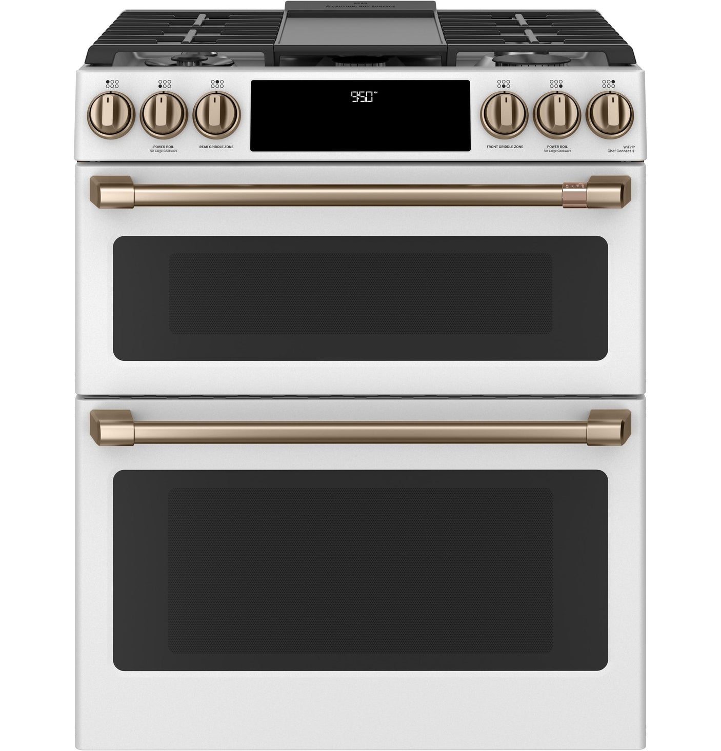 Café™ 30" Smart Slide-In, Front-Control, Dual-Fuel, Double-Oven Range with Convection