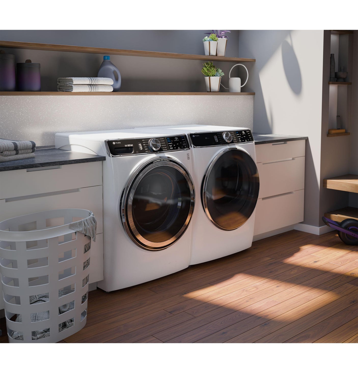 GE Profile™ 5.3 cu. ft. Capacity Smart Front Load ENERGY STAR® Washer with UltraFresh™ Vent System+ with OdorBlock™