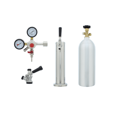 Presrv Kegerator Single Tap Kit, SS, CO2