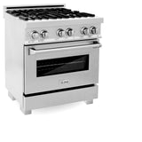 ZLINE 30 in. 4.0 cu. ft. Dual Fuel Range with Gas Stove and Electric Oven in All DuraSnow Stainless Steel with Color Door Options (RAS-SN-30) [Color: DuraSnow Stainless Steel]