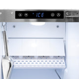 ZLINE Autograph Edition 15 in. Touchstone Gourmet Ice Maker with Drain Pump and Solid Stainless Steel Door with Champagne Bronze Handle (IGMDZ-ST-15-CB)