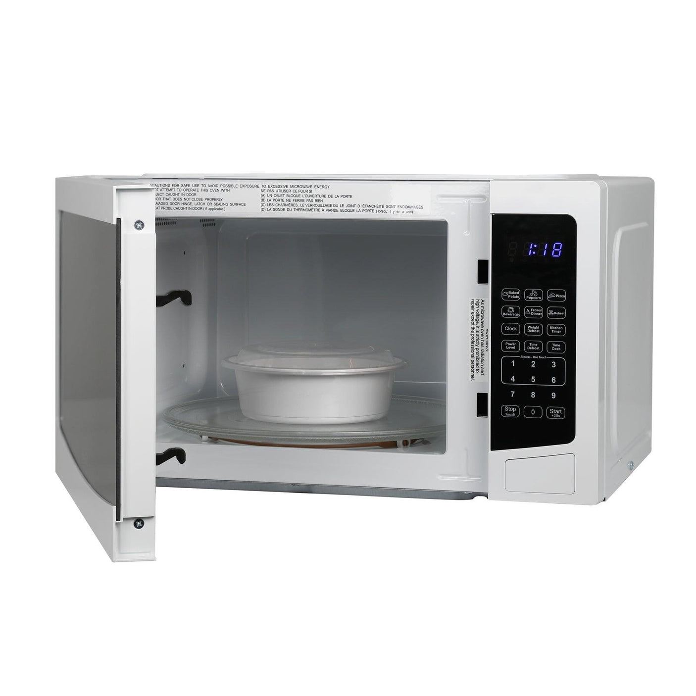 Avanti Microwave Oven, 1.1 cu. ft. Capacity - White / 1.1 cu. ft.