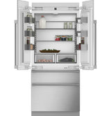 Monogram 36" Panel-Ready Integrated French-Door Refrigerator