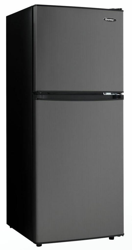 Danby 4.7 cu. ft. 2-door Compact Fridge in Black Stainless Steel