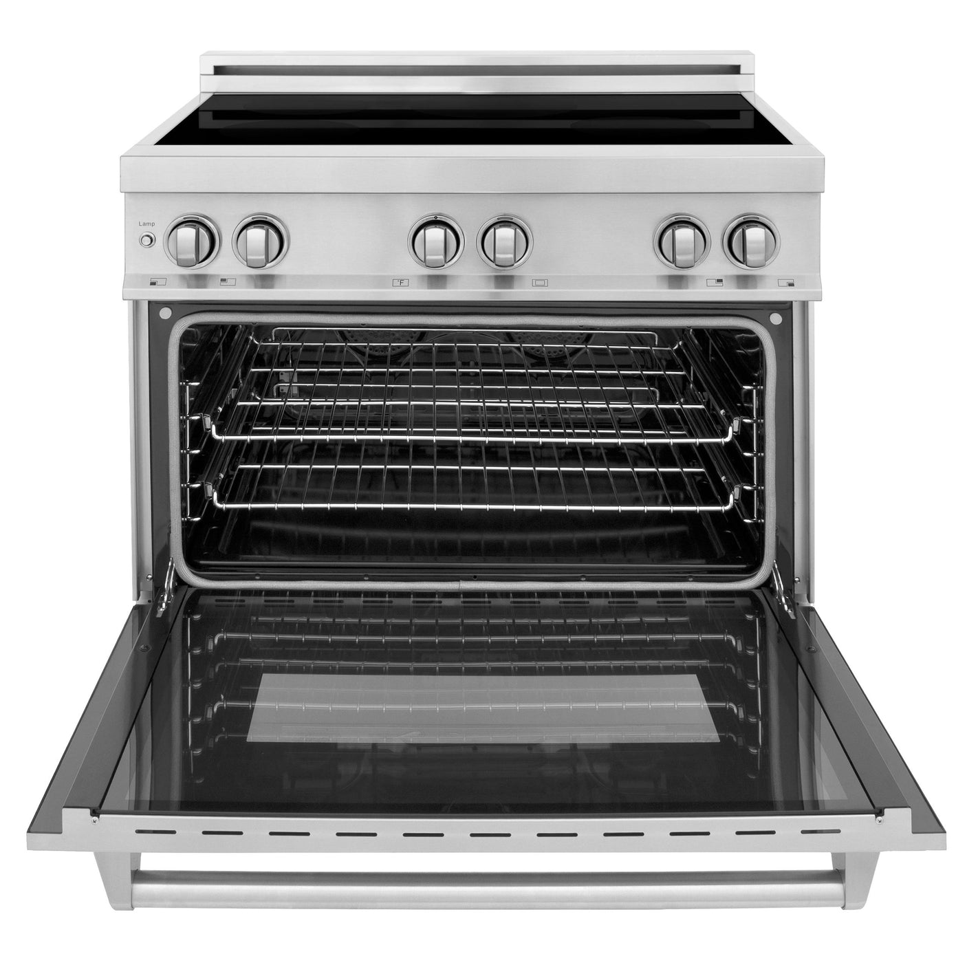 ZLINE 36" 4.6 cu. ft. Induction Range with a 4 Element Stove and Electric Oven in Stainless Steel (RAIND-36) [Color: DuraSnow®]