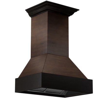 ZLINE Wooden Wall Mount Range Hood in Antigua and Hamilton - Includes Remote Motor (355AH-R) [Size: 36 Inch, Style: 700 CFM]