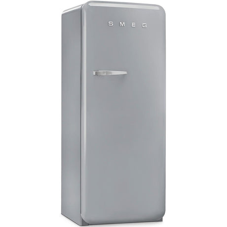 Approx 24" 50'S Style Refrigerator with ice compartment, Silver, Right hand hinge