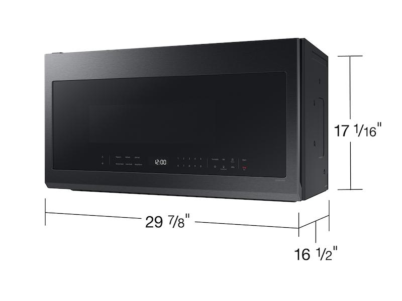 2.1 cu. ft. Over-the-Range Microwave with Wi-Fi in Matte Black Steel