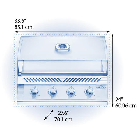 Built-In 500 Series 32 Grill Head , Propane, Stainless Steel