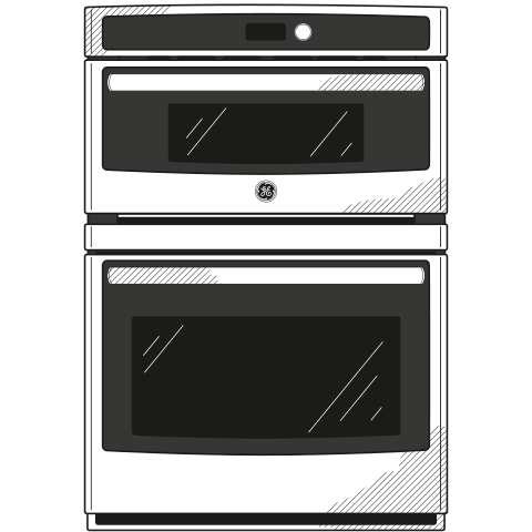 GE® 30" Combination Double Wall Oven