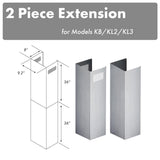 ZLINE 2-36 in. Chimney Extensions for 10 ft. to 12 ft. Ceilings (2PCEXT-KB/KL2/KL3)