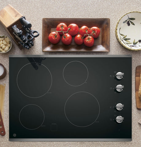 GE® 30" Built-In Knob Control Electric Cooktop