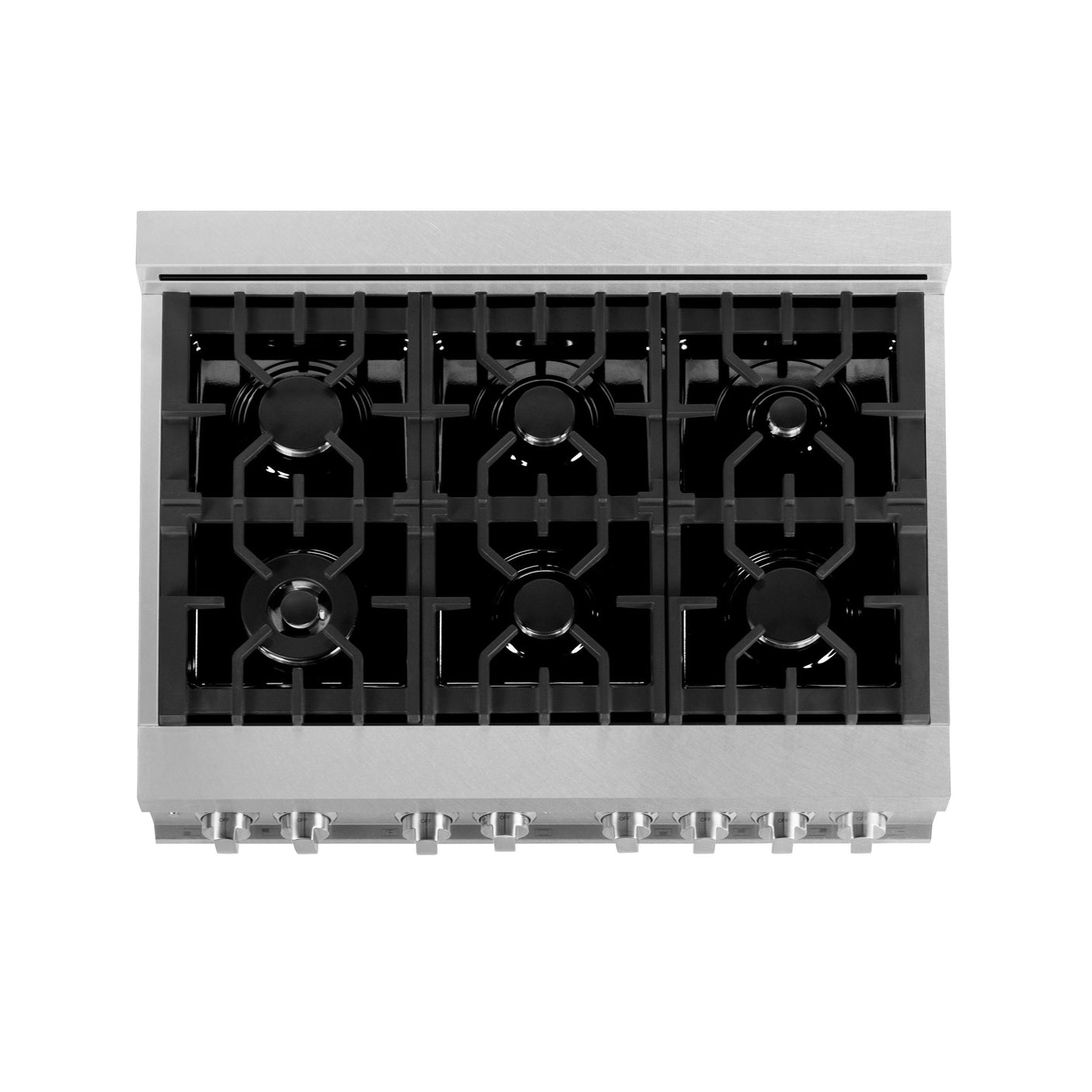 ZLINE 36 in. 4.6 cu. ft. Electric Oven and Gas Cooktop Dual Fuel Range with Griddle in Fingerprint Resistant Stainless (RAS-SN-GR-36)