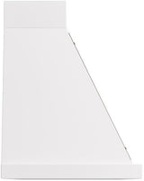 Nostalgie 60 Inch White Wall Mount Convertible Range Hood