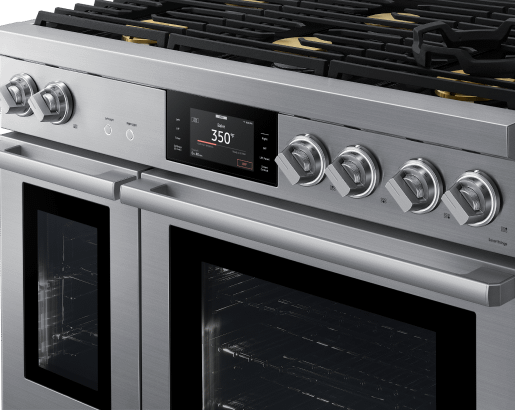 48" Dual-Fuel Steam Range, Silver Stainless, Natural Gas/Liquid Propane