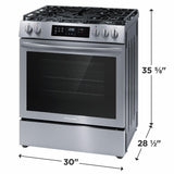 Frigidaire 30" Front Control Gas Range with Convection Bake