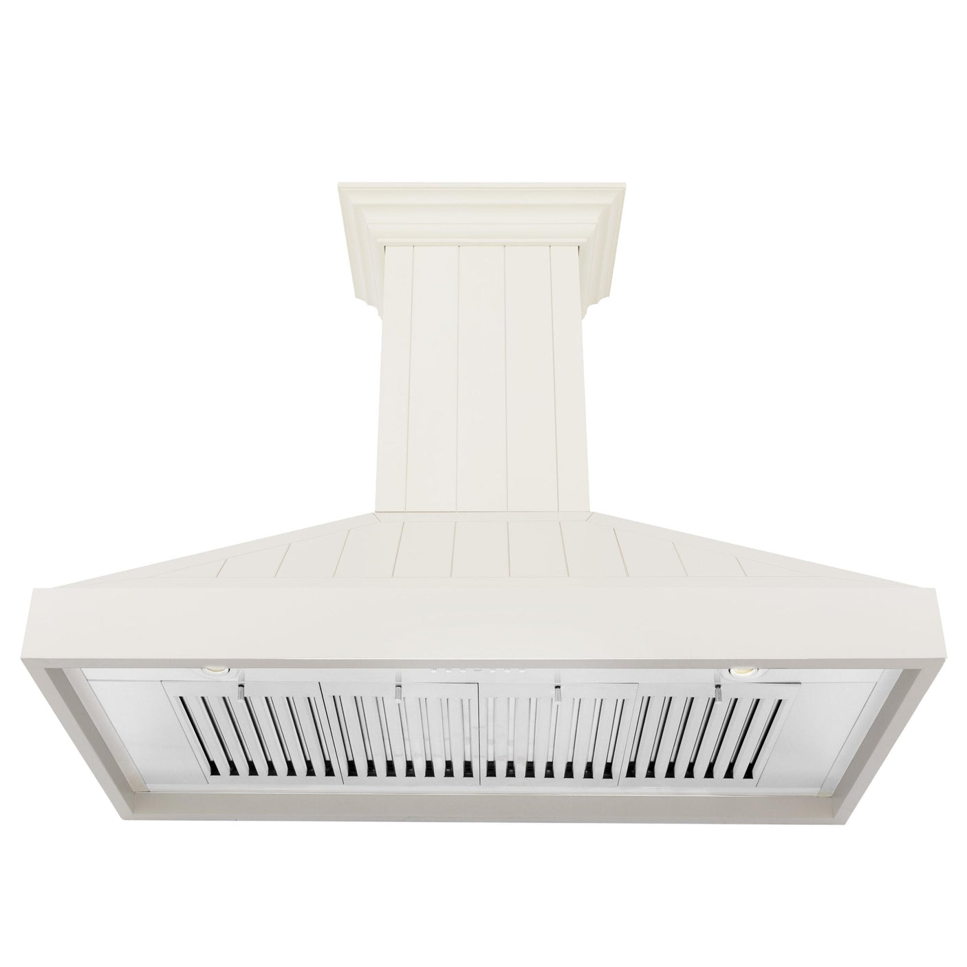 ZLINE Wooden Wall Mount Range Hood in Cottage White - Includes Motor (KPTT)