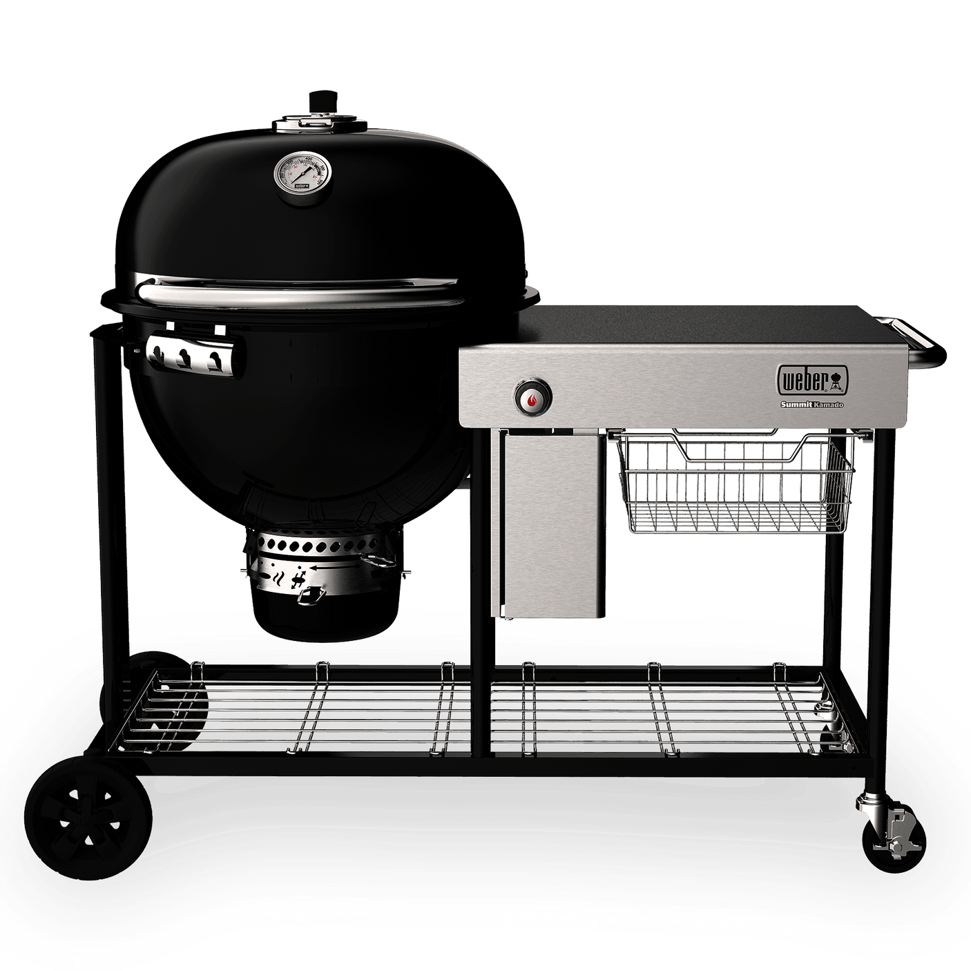 Summit® Kamado S6 Charcoal Grill Center - Black