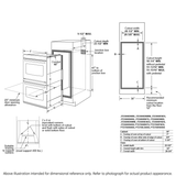 GE® 30" Smart Built-In Self-Clean Double Wall Oven with Never-Scrub Racks