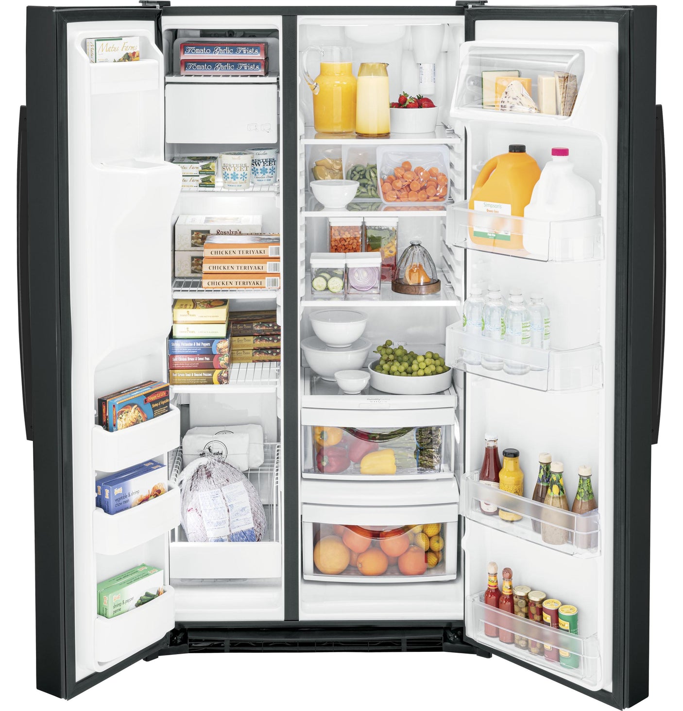 GE® ENERGY STAR® 25.3 Cu. Ft. Side-By-Side Refrigerator