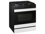 Bespoke 6.0 cu. ft. Smart Slide-In Gas Range with Air Sous Vide & Air Fry in White Glass