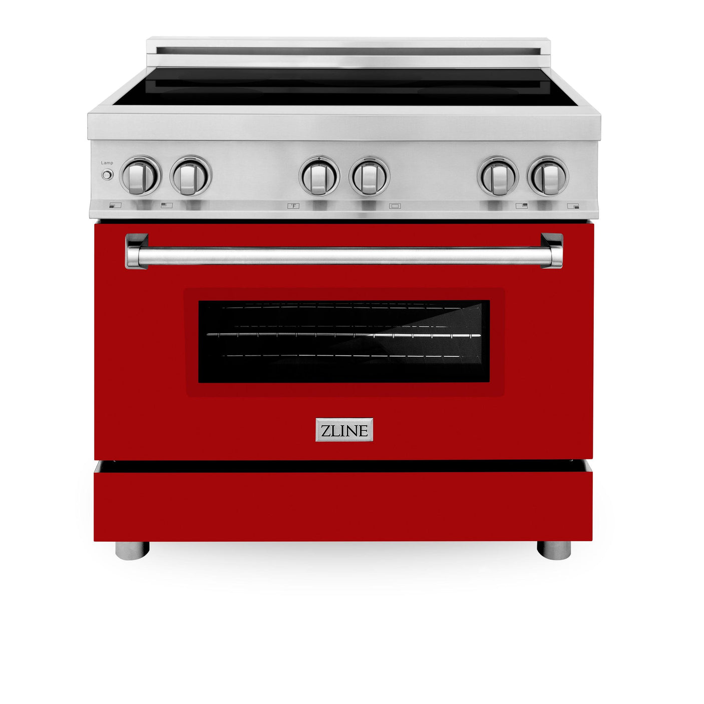 ZLINE 36" 4.6 cu. ft. Induction Range with a 4 Element Stove and Electric Oven in Stainless Steel (RAIND-36) [Color: Blue Gloss]