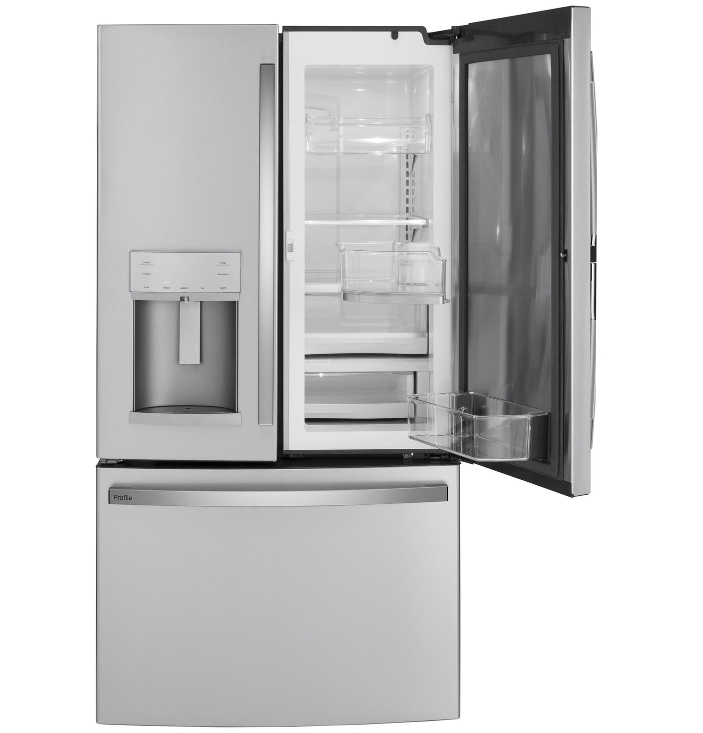 GE Profile™ 27.7 Cu. Ft. Fingerprint Resistant French-Door Refrigerator with Door In Door and Hands-Free AutoFill