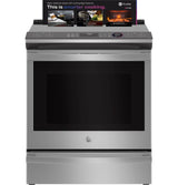 GE Profile™ 30" Smart Slide-In Fingerprint Resistant Front-Control Induction and Convection Range with No Preheat Air Fry