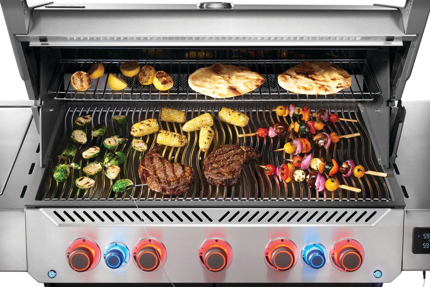 Prestige 665 Connected RSIB with Infrared Side and Rear Burner , Natural Gas, Stainless Steel